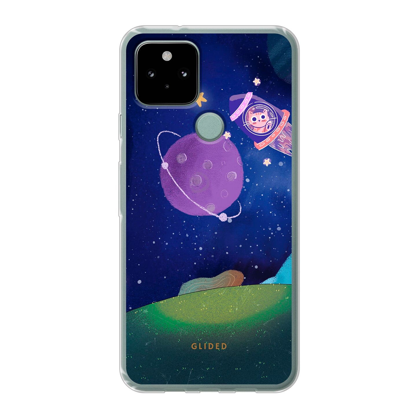 Galaxy Cat - Google Pixel 5 Handyhülle Soft case