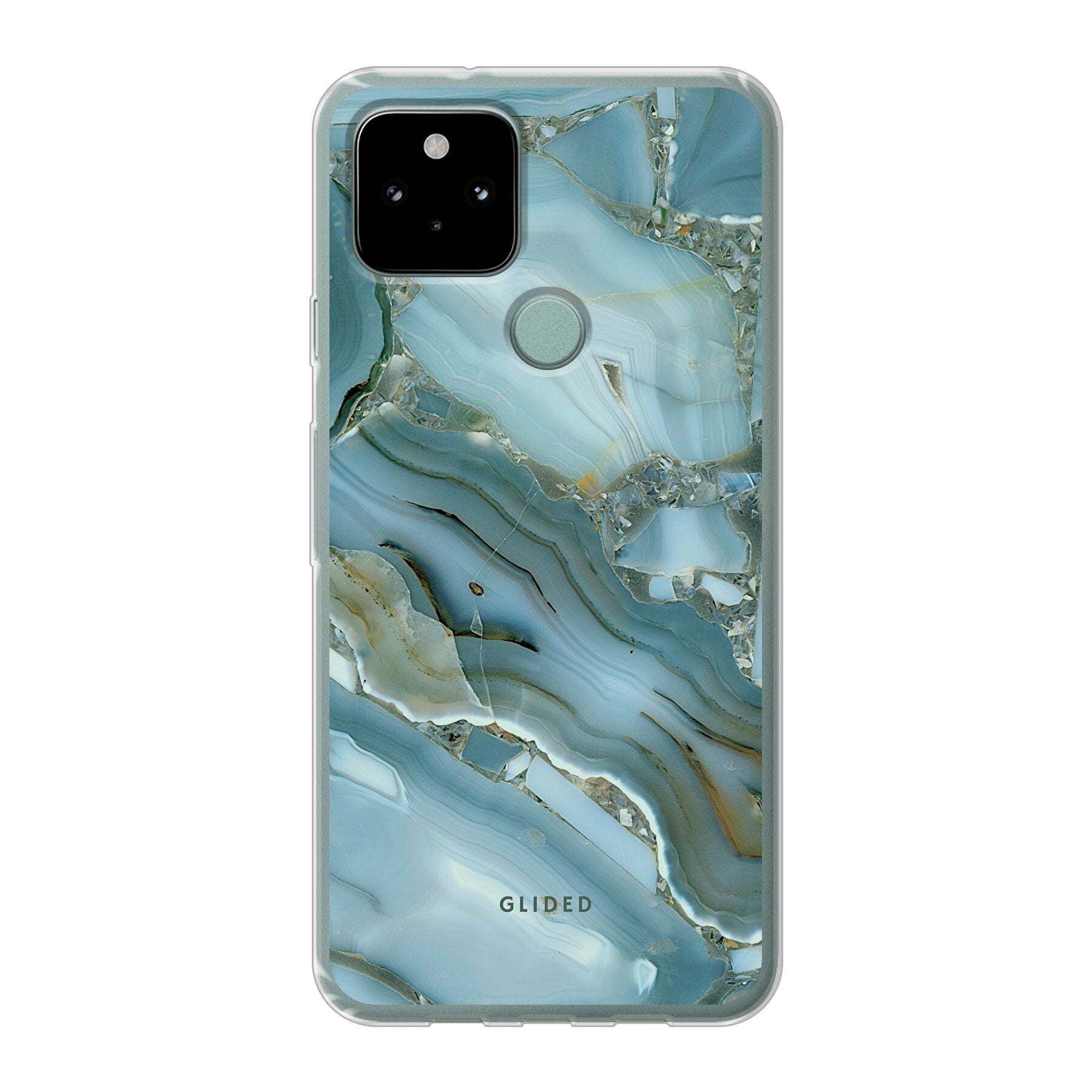 Green Marble - Google Pixel 5 Handyhülle Soft case