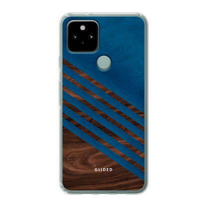 Blue Wood - Google Pixel 5 Handyhülle Tough case