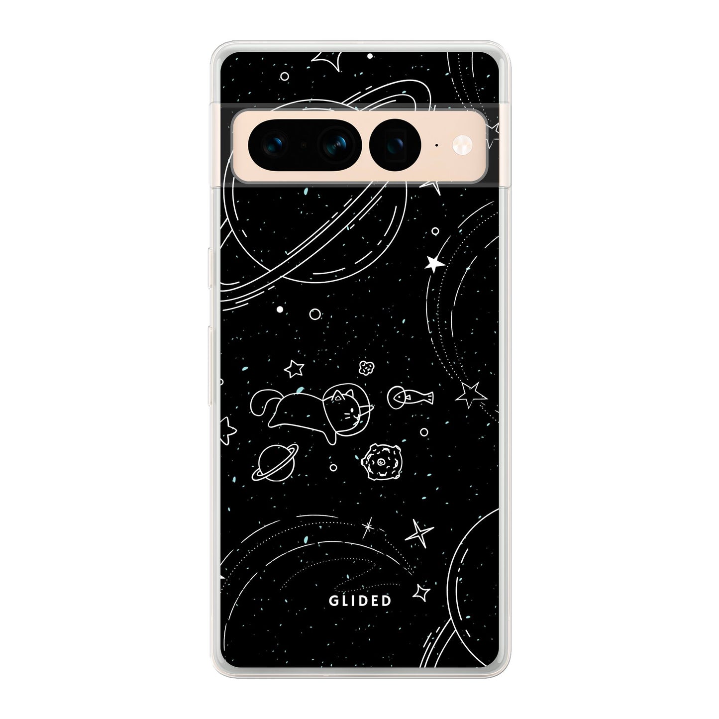 Cosmic Cat - Google Pixel 7 Pro Handyhülle Soft case