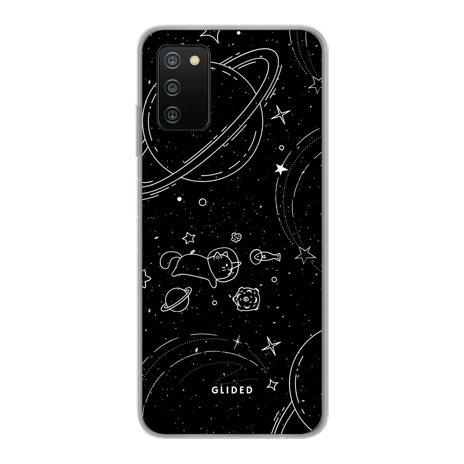 Cosmic Cat - Samsung Galaxy A03s Handyhülle Soft case