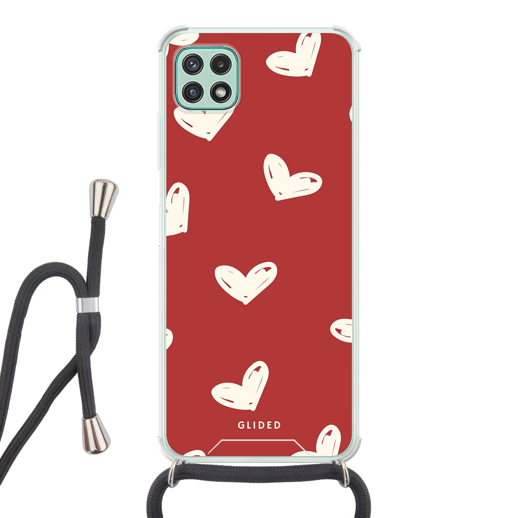 Red Love - Samsung Galaxy A22 5G - Crossbody case mit Band
