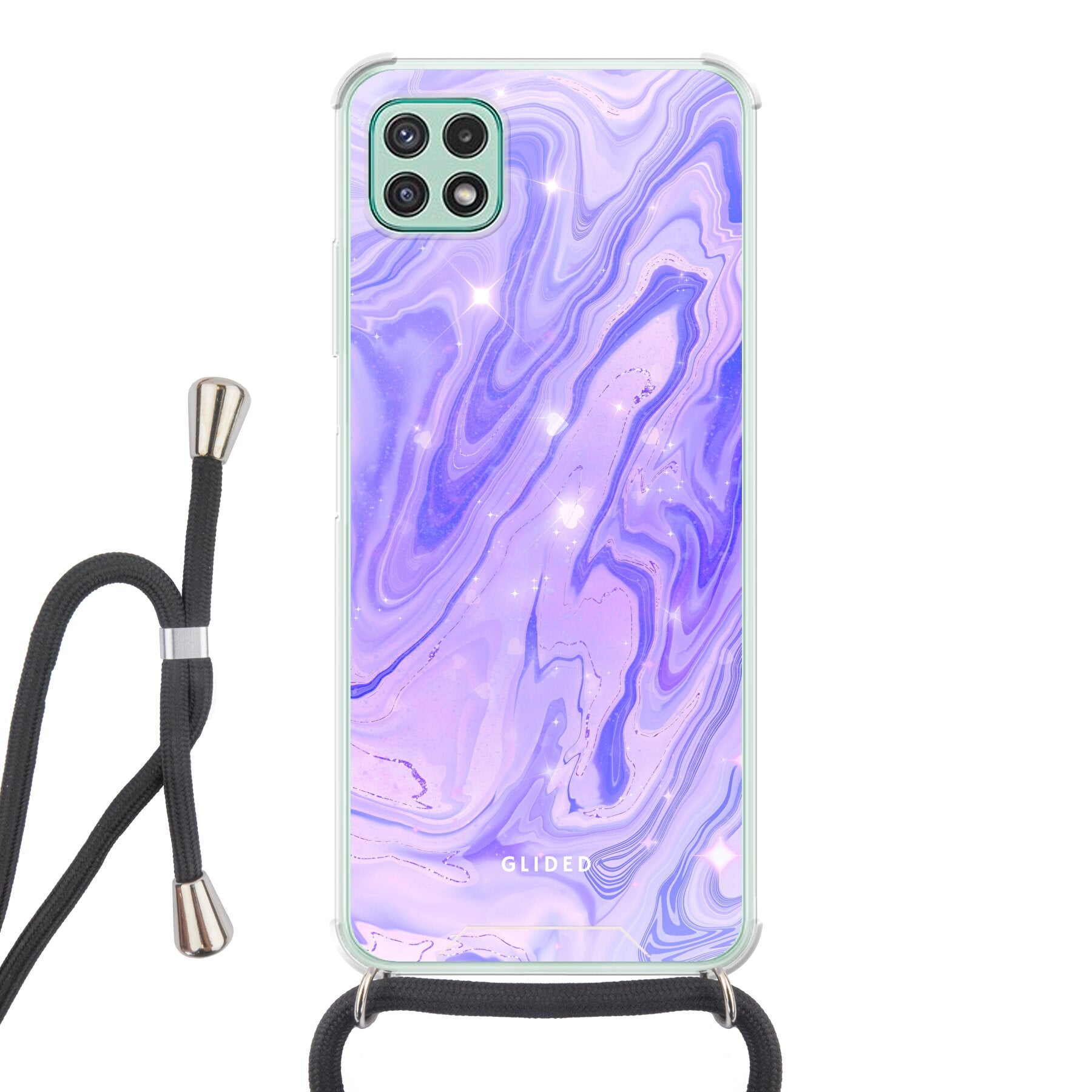 Purple Dream - Samsung Galaxy A22 5G Handyhülle Crossbody case mit Band