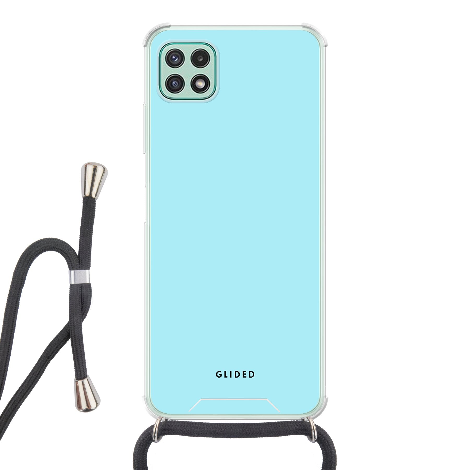 Turquoise Touch - Samsung Galaxy A22 5G Handyhülle Crossbody case mit Band