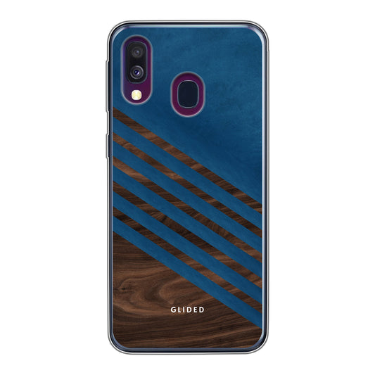 Blue Wood - Samsung Galaxy A40 - Soft case