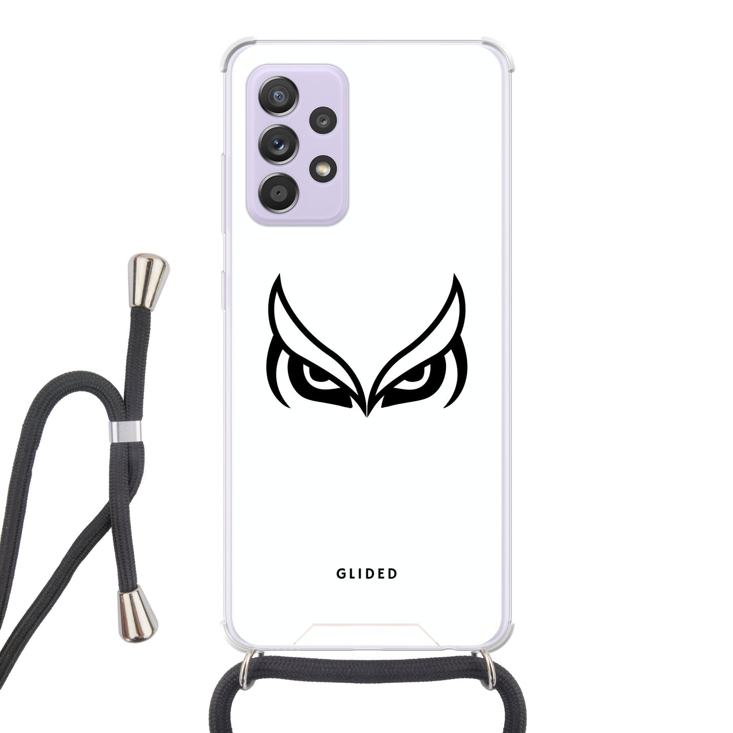 White Owl - Samsung Galaxy A52 / A52 5G / A52s 5G Handyhülle Crossbody case mit Band