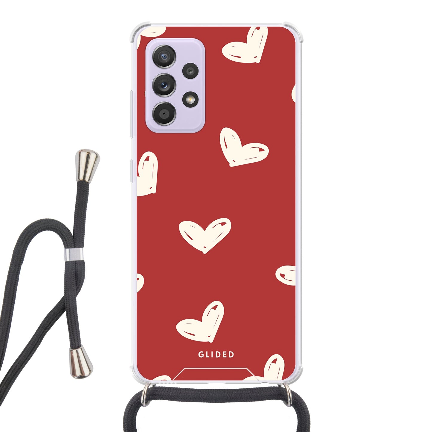 Red Love - Samsung Galaxy A52 / A52 5G / A52s 5G - Crossbody case mit Band