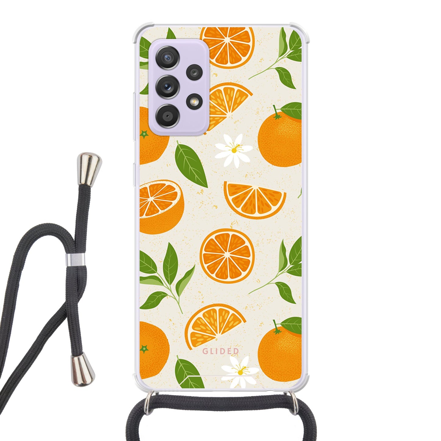 Tasty Orange - Samsung Galaxy A52 / A52 5G / A52s 5G Handyhülle Crossbody case mit Band