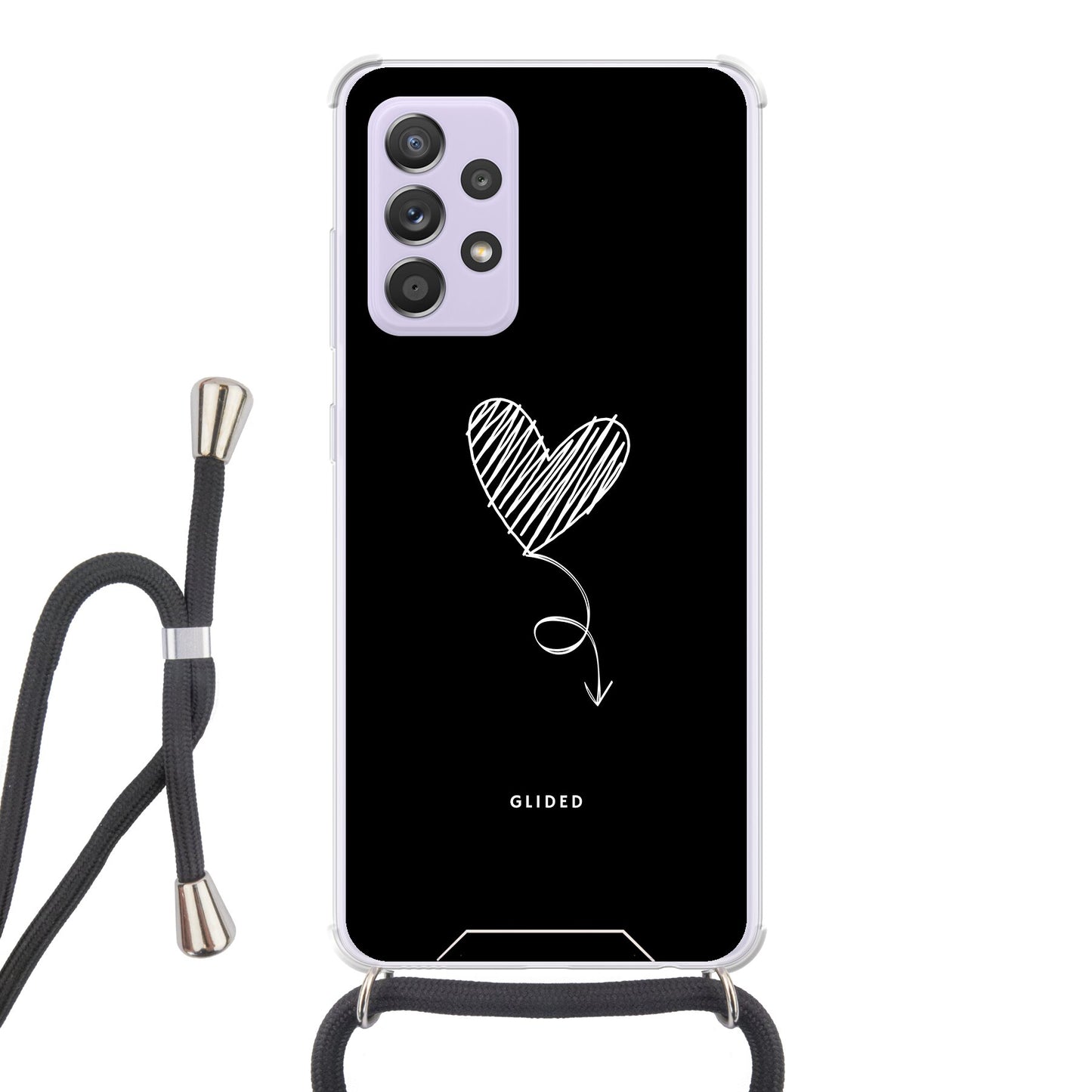 Dark Heart - Samsung Galaxy A52 / A52 5G / A52s 5G Handyhülle Crossbody case mit Band