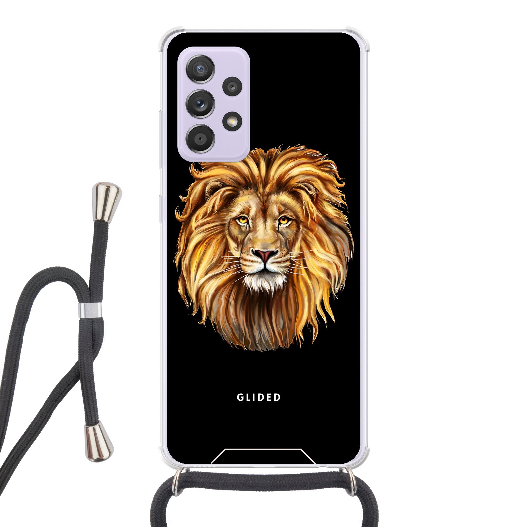 Lion Majesty - Samsung Galaxy A52 / A52 5G / A52s 5G - Crossbody case mit Band