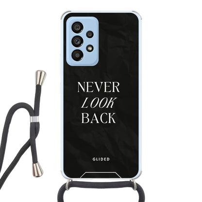 Never Back - Samsung Galaxy A53 5G Handyhülle Crossbody case mit Band