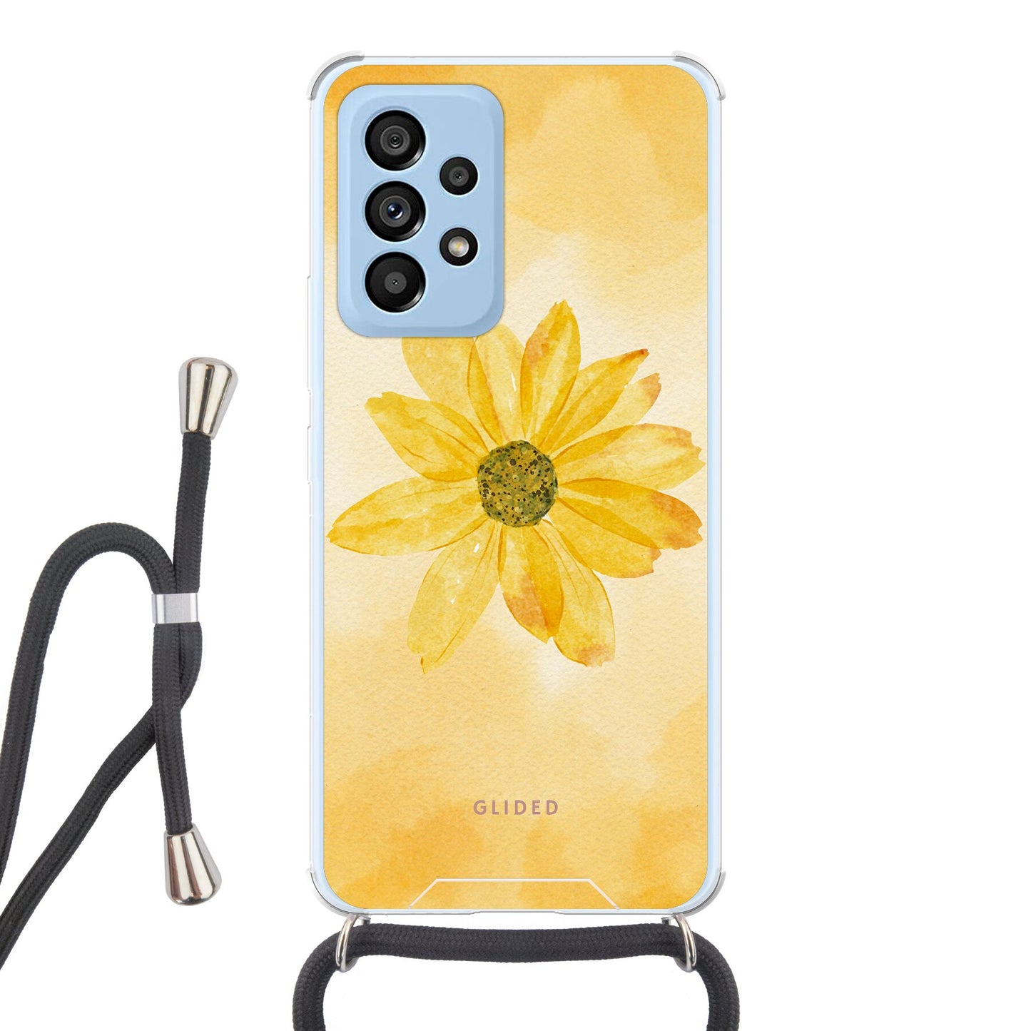 Yellow Flower - Samsung Galaxy A53 5G Handyhülle Crossbody case mit Band