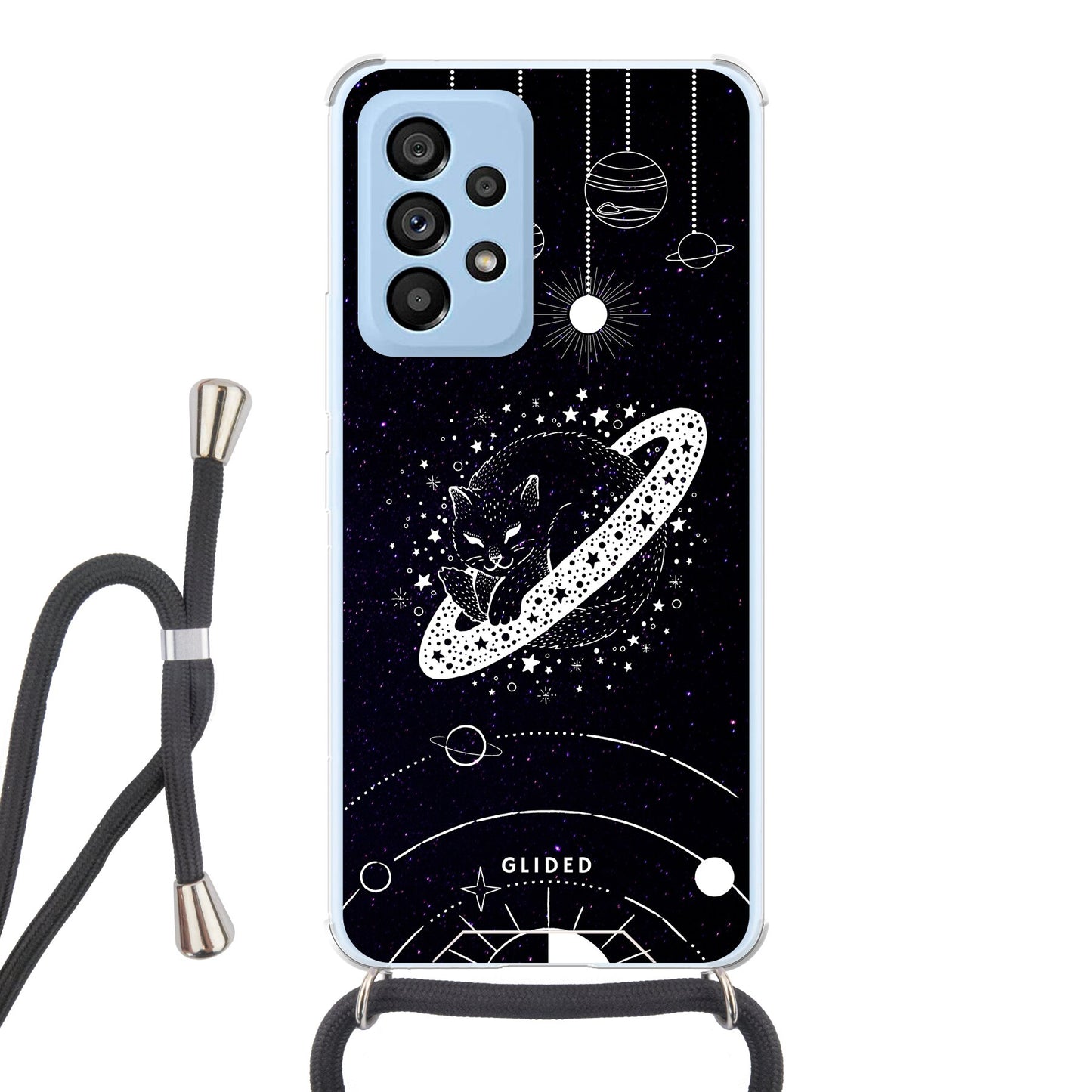 Astro Whiskers - Samsung Galaxy A53 5G Handyhülle Crossbody case mit Band