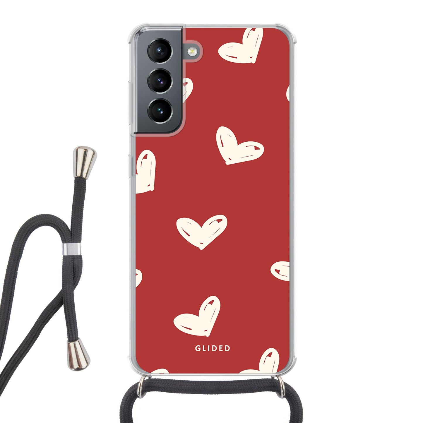 Red Love - Samsung Galaxy S21 5G - Crossbody case mit Band