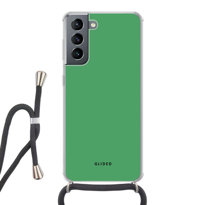 Green Elegance - Samsung Galaxy S21 5G Handyhülle Crossbody case mit Band