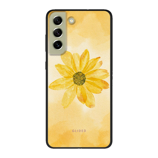 Yellow Flower - Samsung Galaxy S21 FE Handyhülle Biologisch Abbaubar