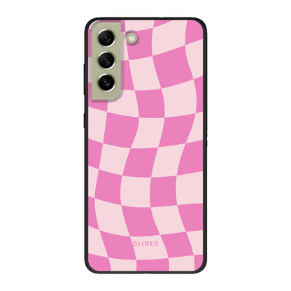Pink Chess - Samsung Galaxy S21 FE Handyhülle Biologisch Abbaubar