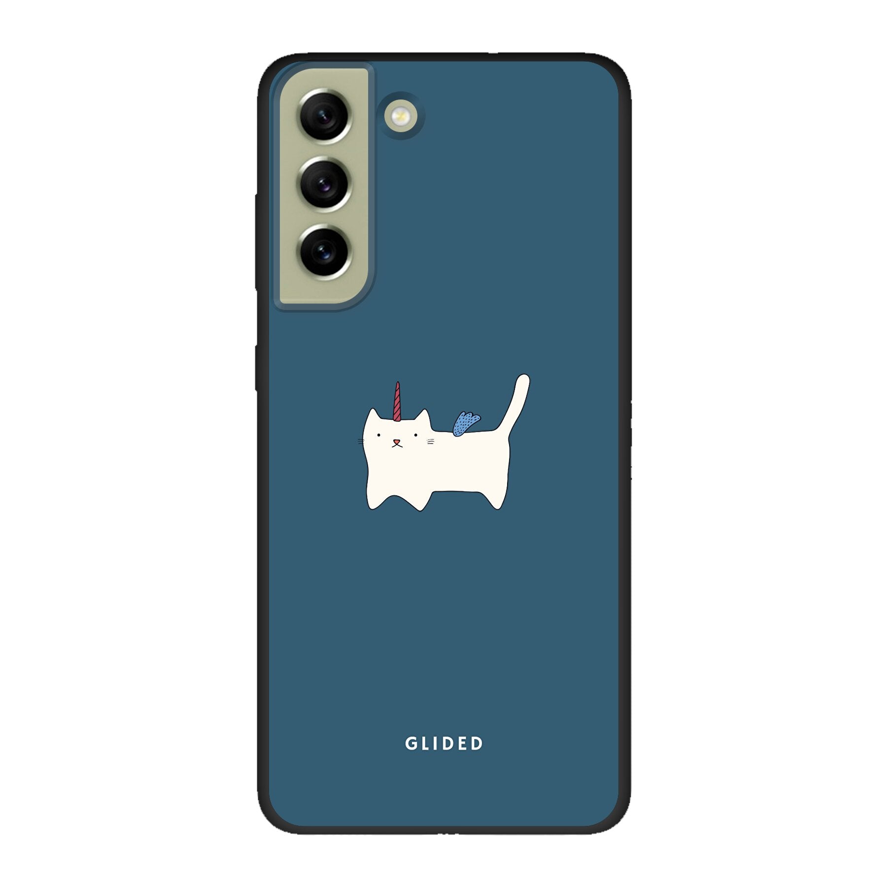 Wonder Cat - Samsung Galaxy S21 FE Handyhülle Biologisch Abbaubar