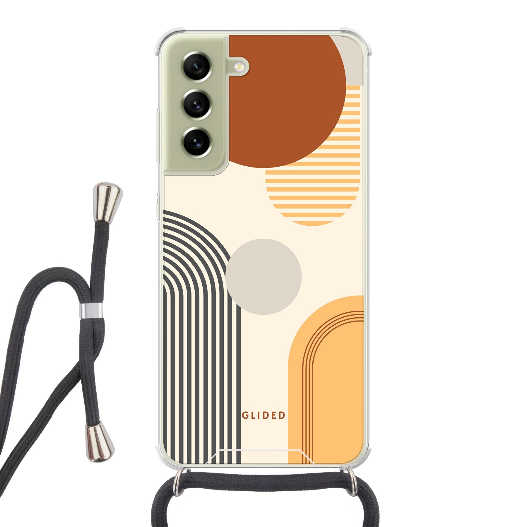Abstraction - Samsung Galaxy S21 FE Handyhülle Crossbody case mit Band