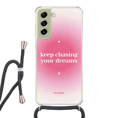 Chasing Dreams - Samsung Galaxy S21 FE Handyhülle Crossbody case mit Band