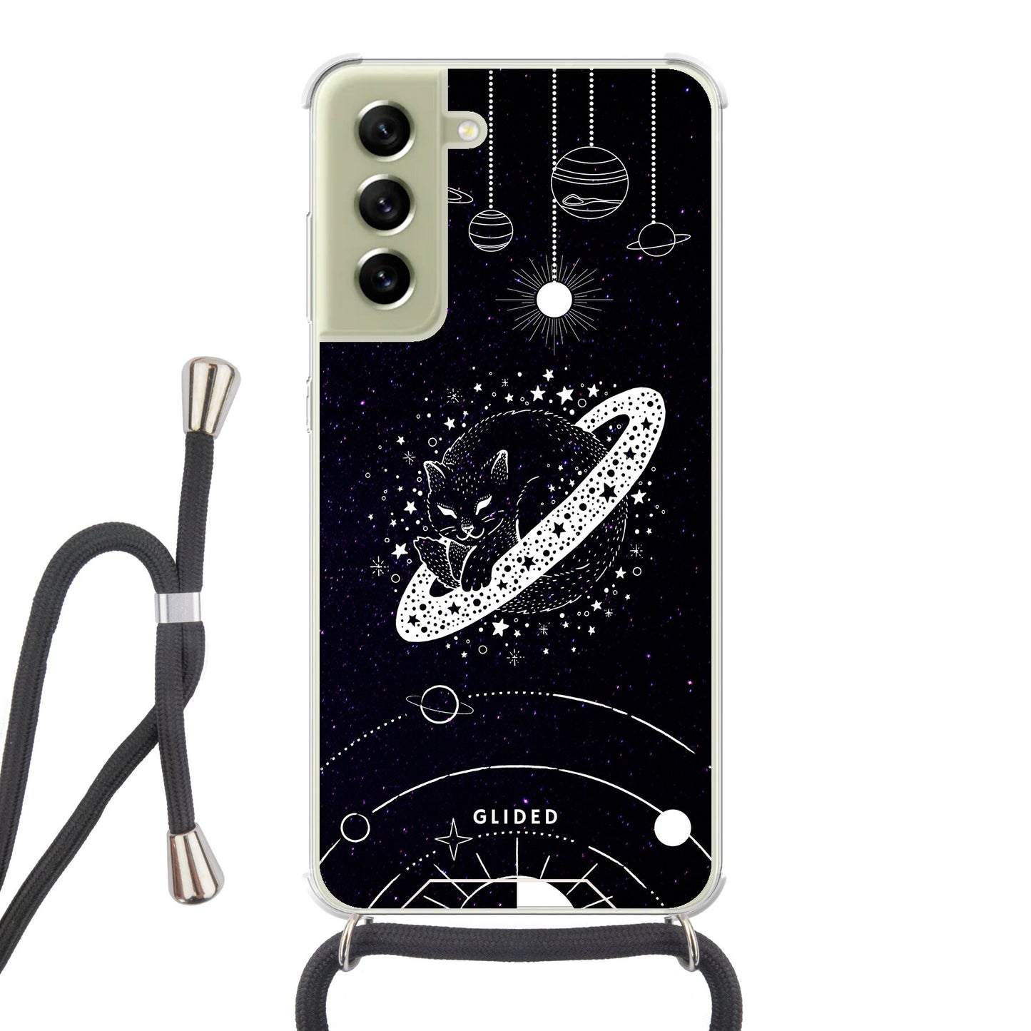 Astro Whiskers - Samsung Galaxy S21 FE Handyhülle Crossbody case mit Band