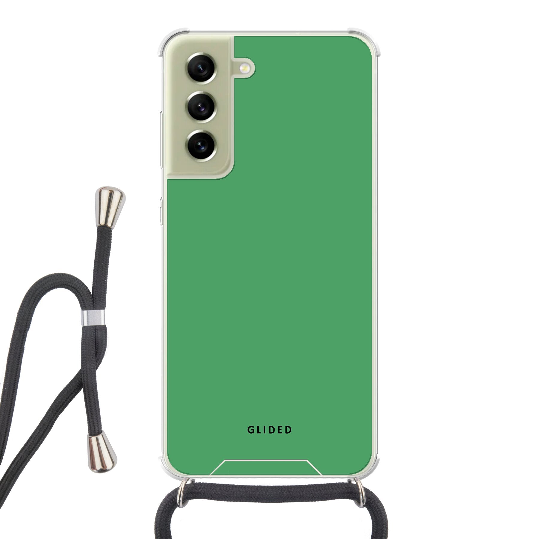 Green Elegance - Samsung Galaxy S21 FE Handyhülle Crossbody case mit Band
