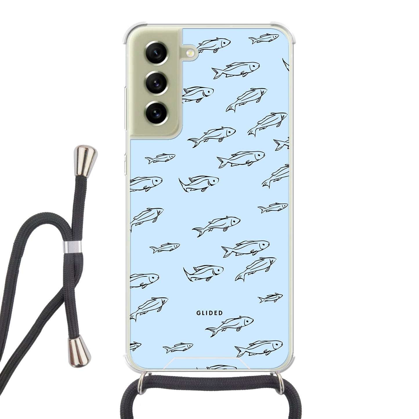 Fishy - Samsung Galaxy S21 FE Handyhülle Crossbody case mit Band