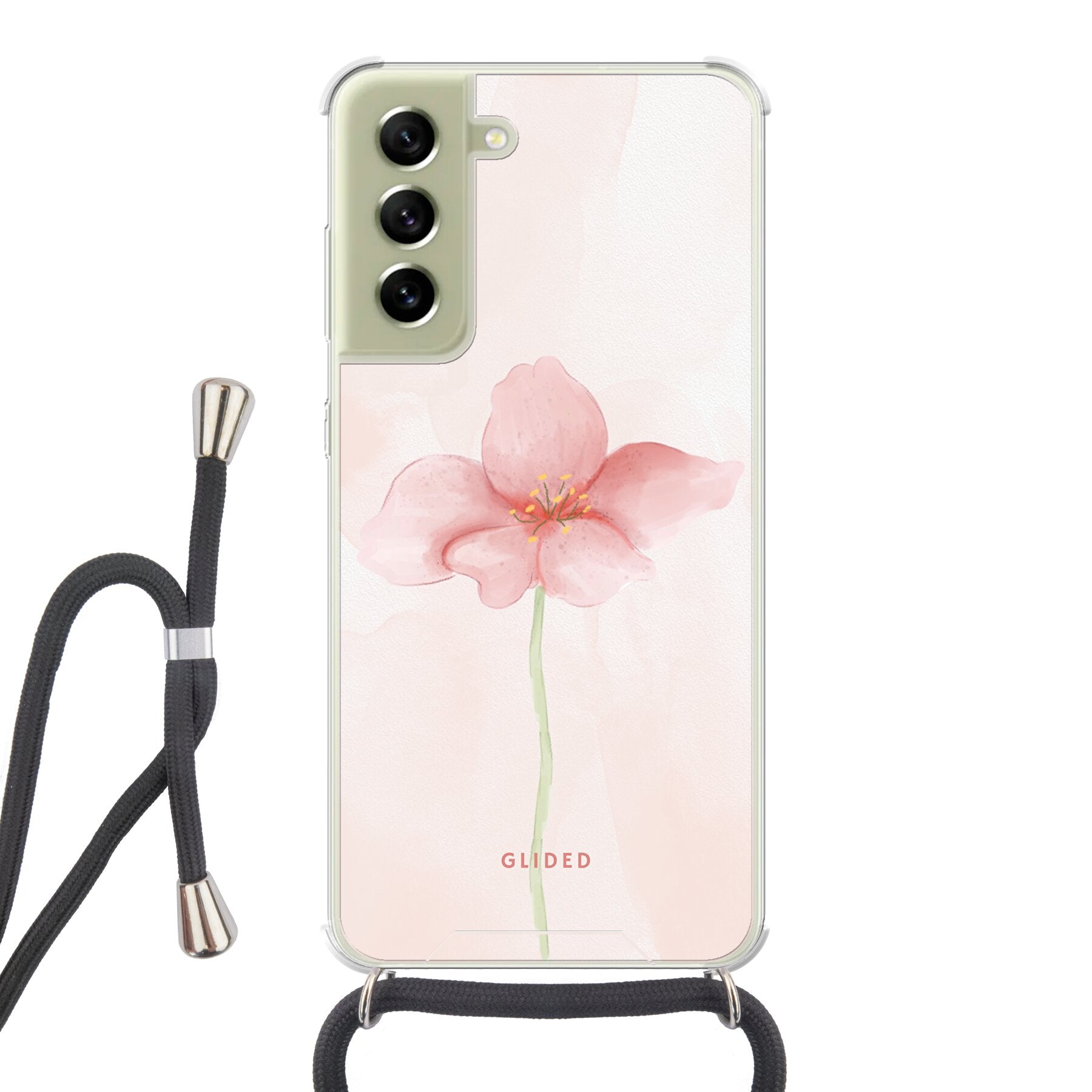Pastel Flower - Samsung Galaxy S21 FE Handyhülle Crossbody case mit Band