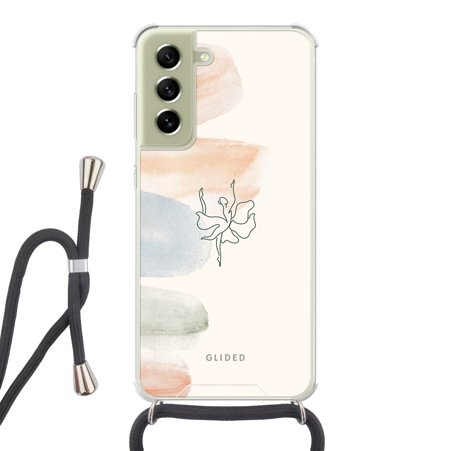 Aquarelle - Samsung Galaxy S21 FE Handyhülle Crossbody case mit Band