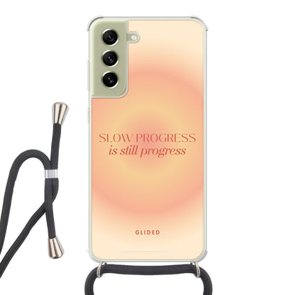Progress - Samsung Galaxy S21 FE Handyhülle Crossbody case mit Band