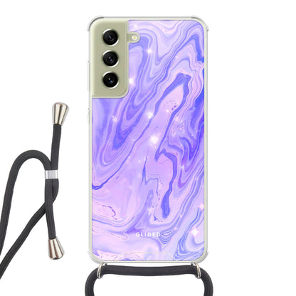 Purple Dream - Samsung Galaxy S21 FE Handyhülle Crossbody case mit Band