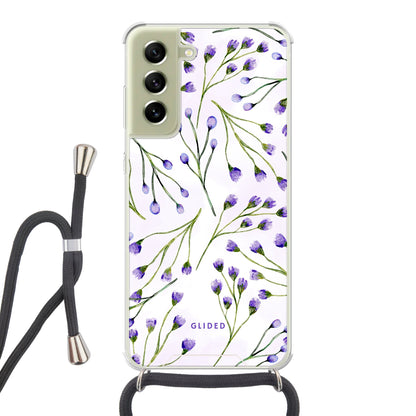 Violet Garden - Samsung Galaxy S21 FE Handyhülle Crossbody case mit Band