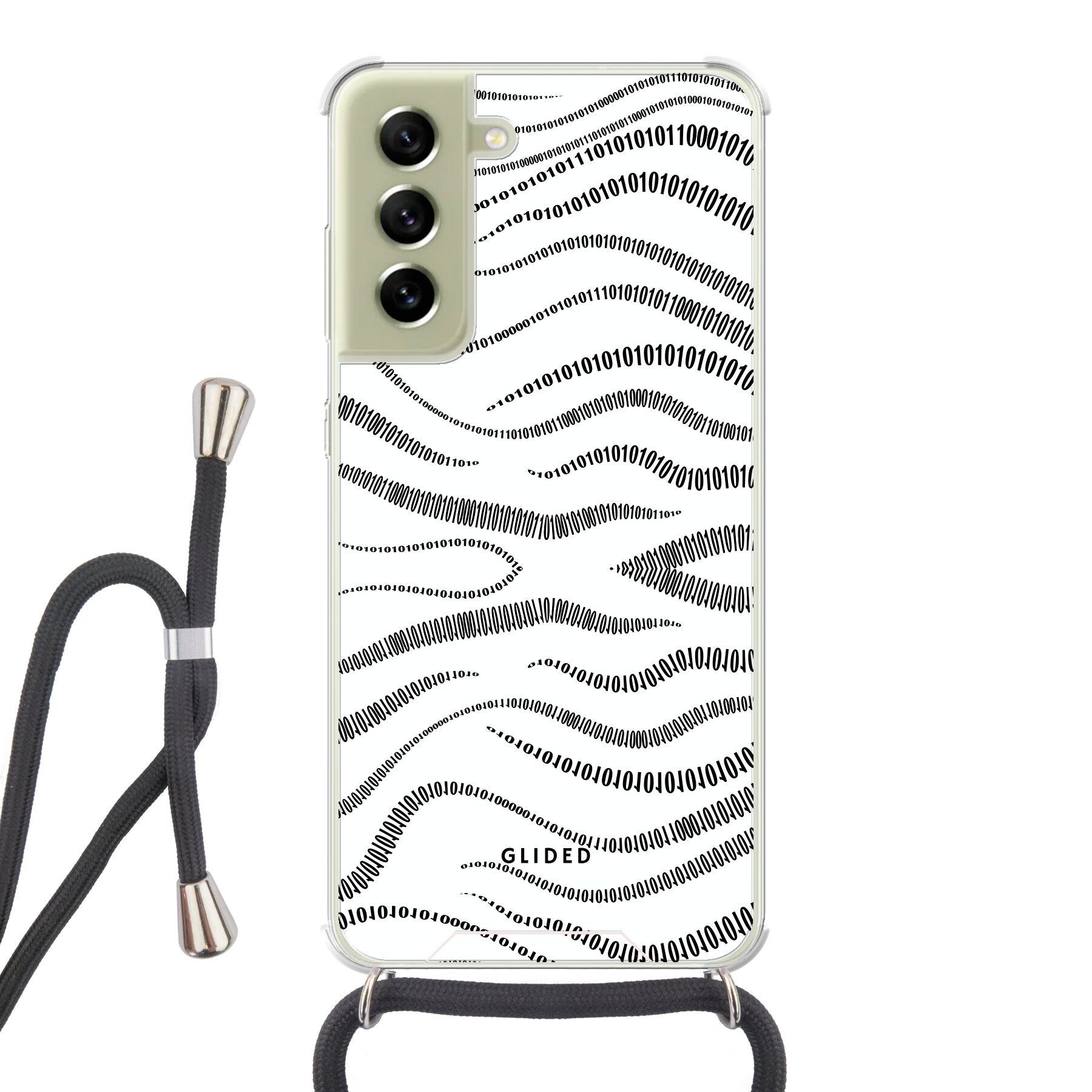 Binary Code - Samsung Galaxy S21 FE Handyhülle Crossbody case mit Band