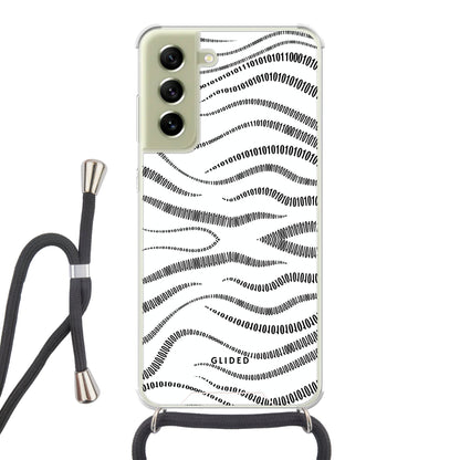 Binary Code - Samsung Galaxy S21 FE Handyhülle Crossbody case mit Band