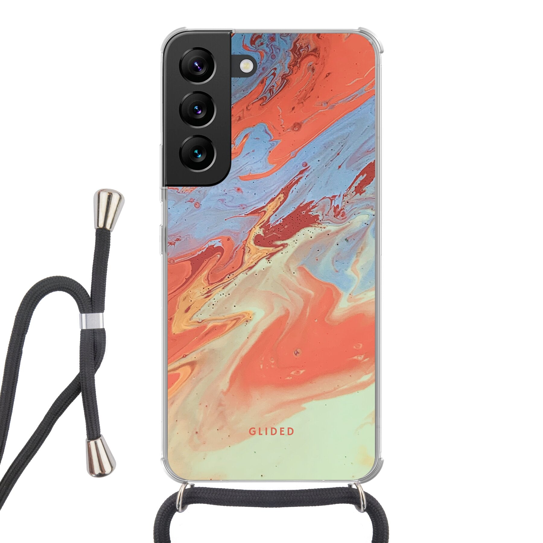 Watercolor - Samsung Galaxy S22 Handyhülle Crossbody case mit Band