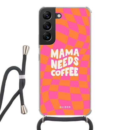 Coffee Mom - Samsung Galaxy S22 - Crossbody case mit Band
