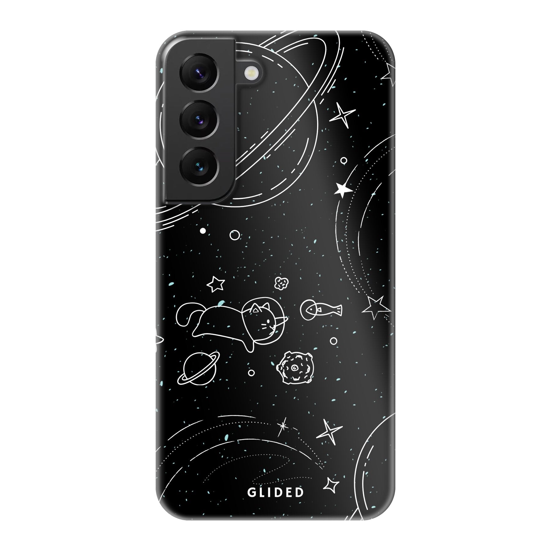 Cosmic Cat - Samsung Galaxy S22 Handyhülle Hard Case