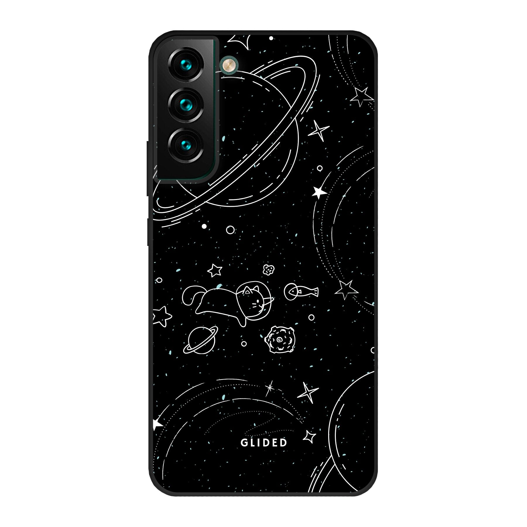 Cosmic Cat - Samsung Galaxy S22 Plus Handyhülle Biologisch Abbaubar