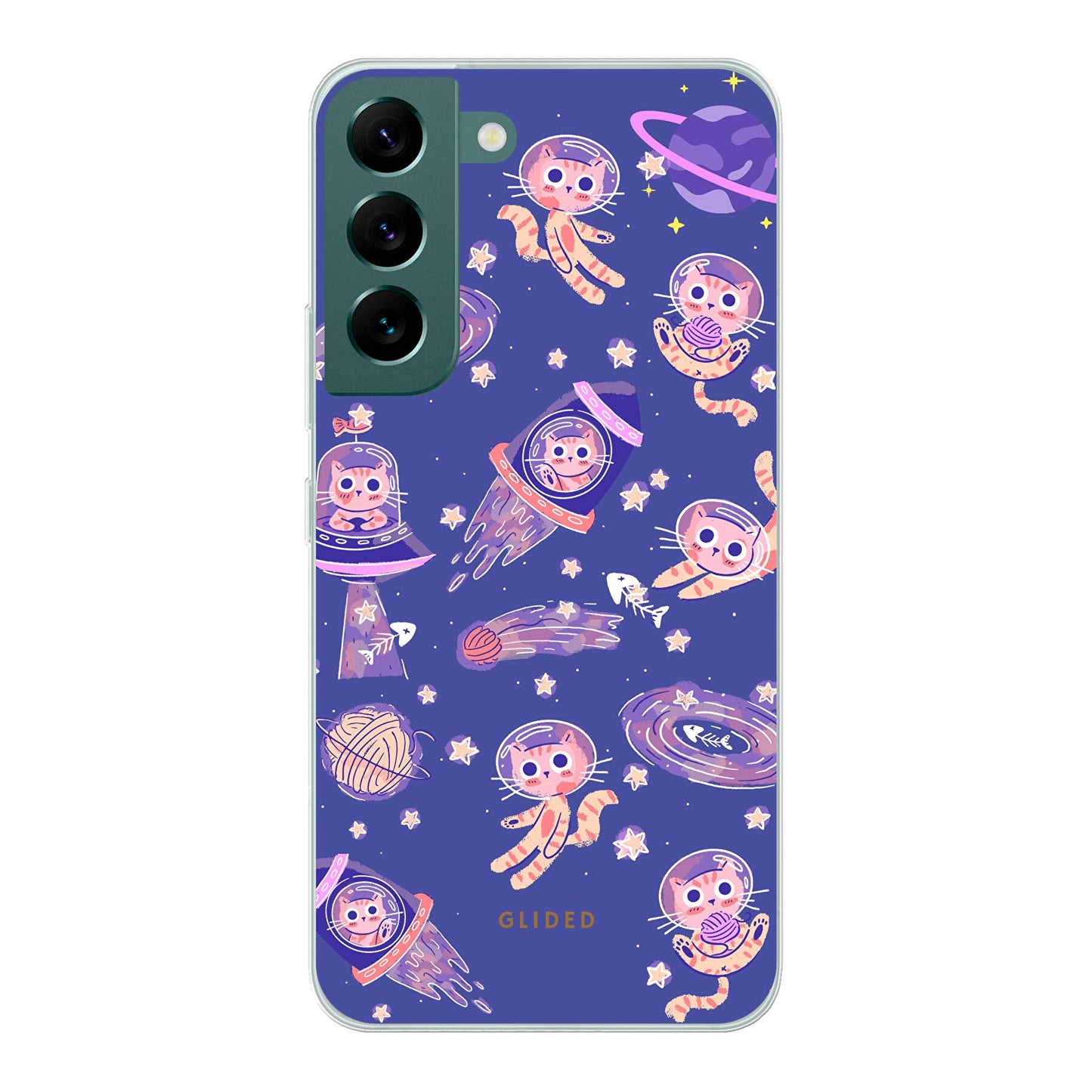 Space Cat - Samsung Galaxy S22 Handyhülle Soft case