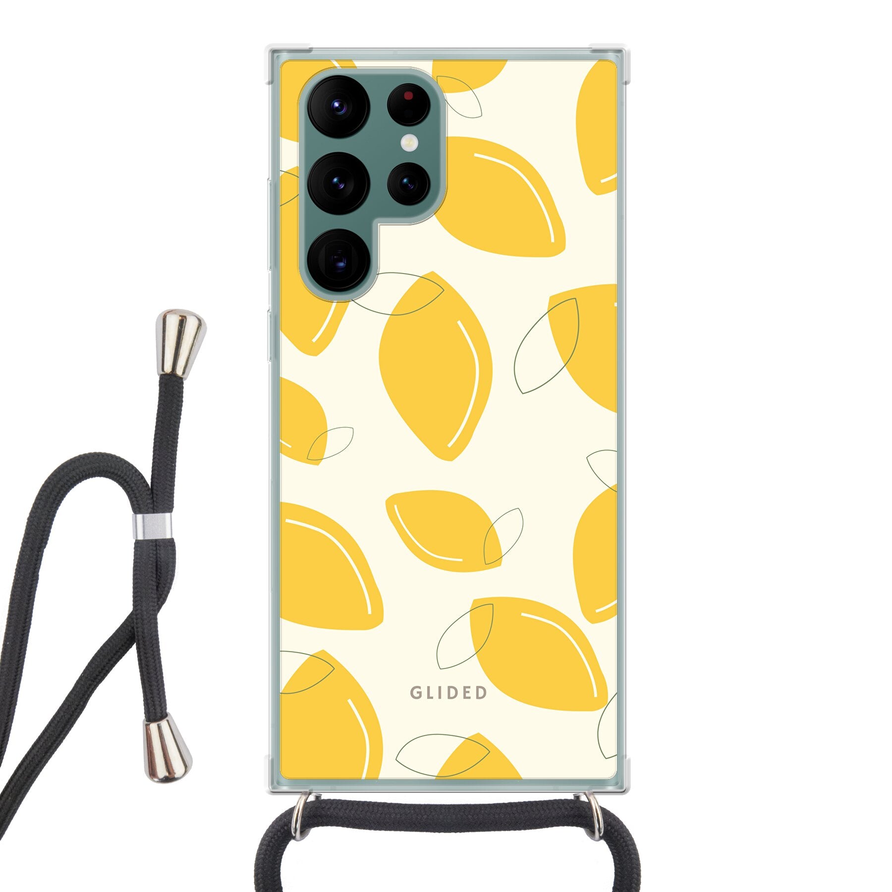 Abstract Lemon - Samsung Galaxy S22 Ultra - Crossbody case mit Band