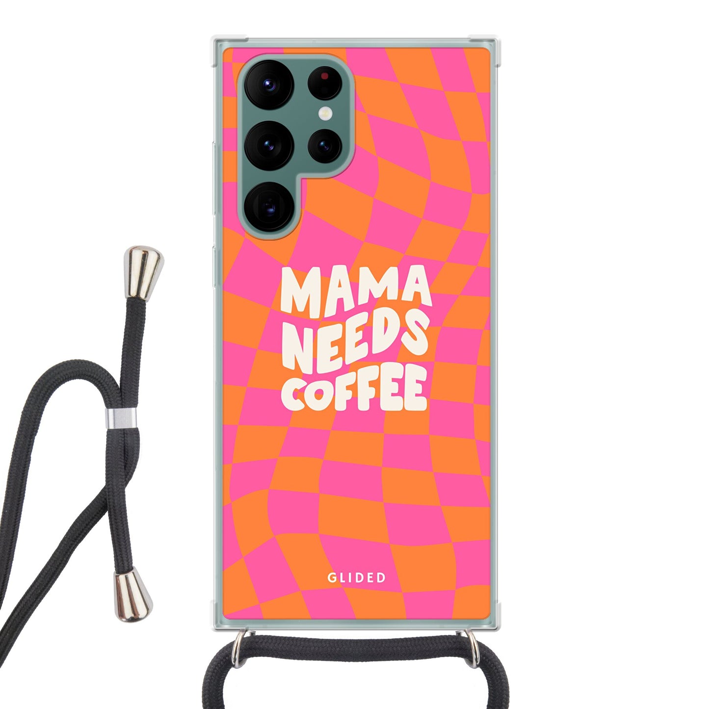 Coffee Mom - Samsung Galaxy S22 Ultra - Crossbody case mit Band