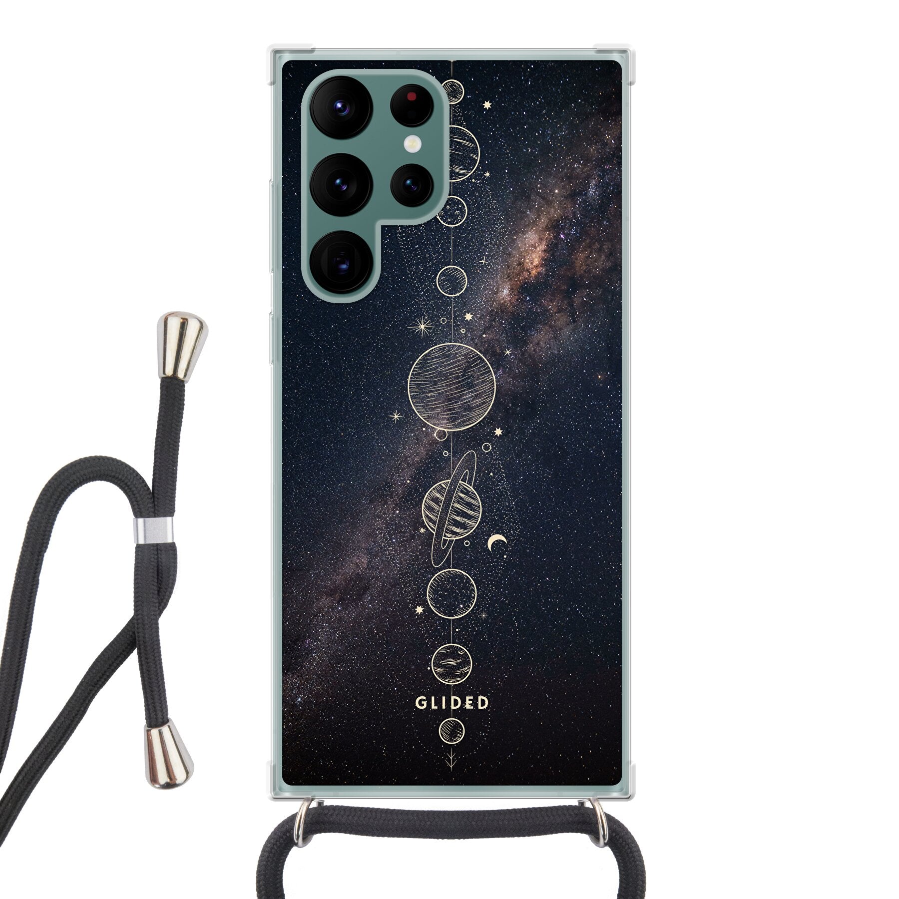 Planets - Samsung Galaxy S22 Ultra Handyhülle Crossbody case mit Band