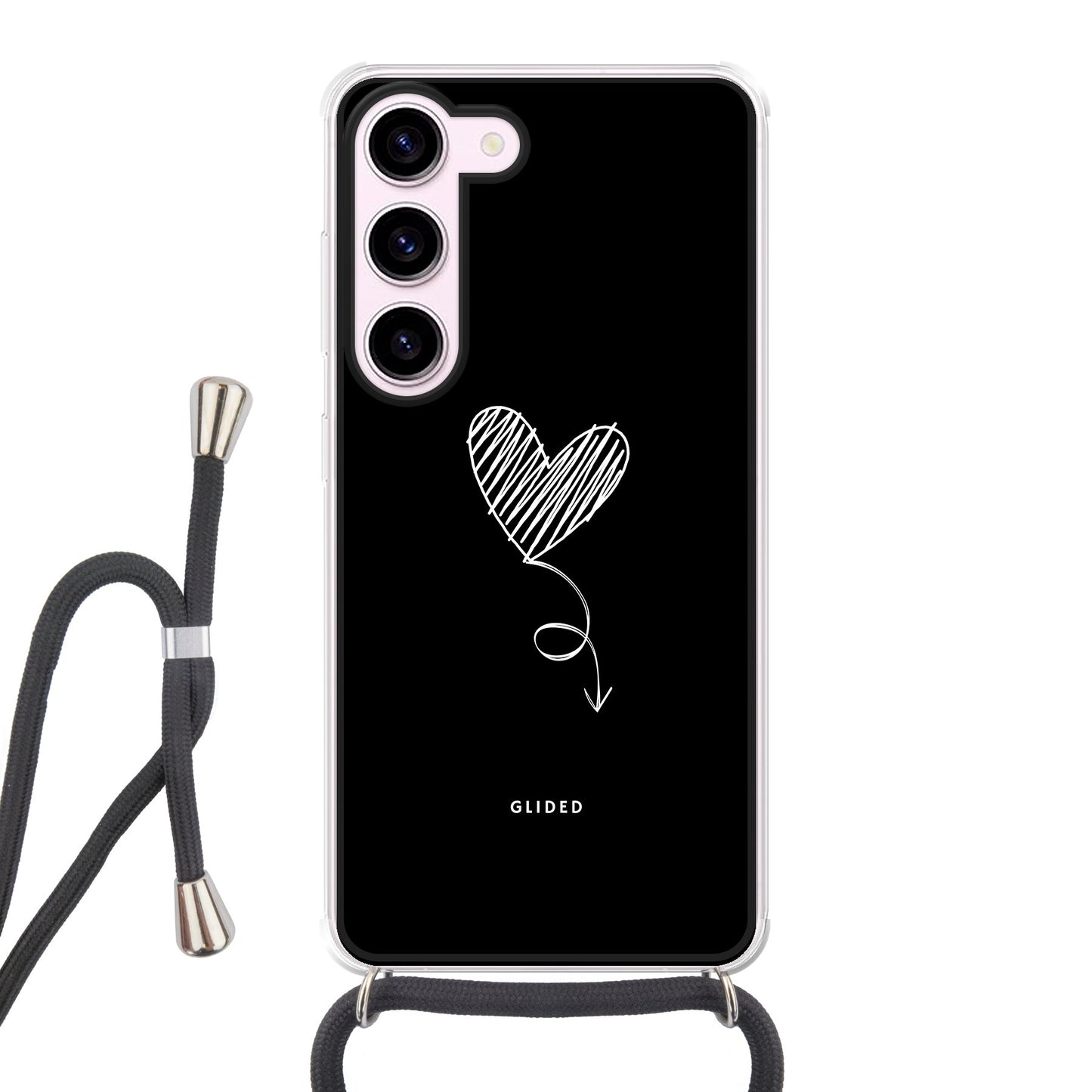 Dark Heart - Samsung Galaxy S23 Handyhülle Crossbody case mit Band