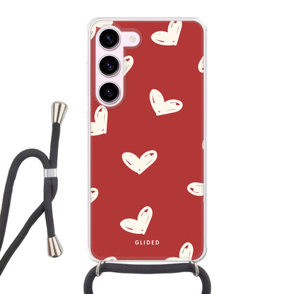 Red Love - Samsung Galaxy S23 - Crossbody case mit Band