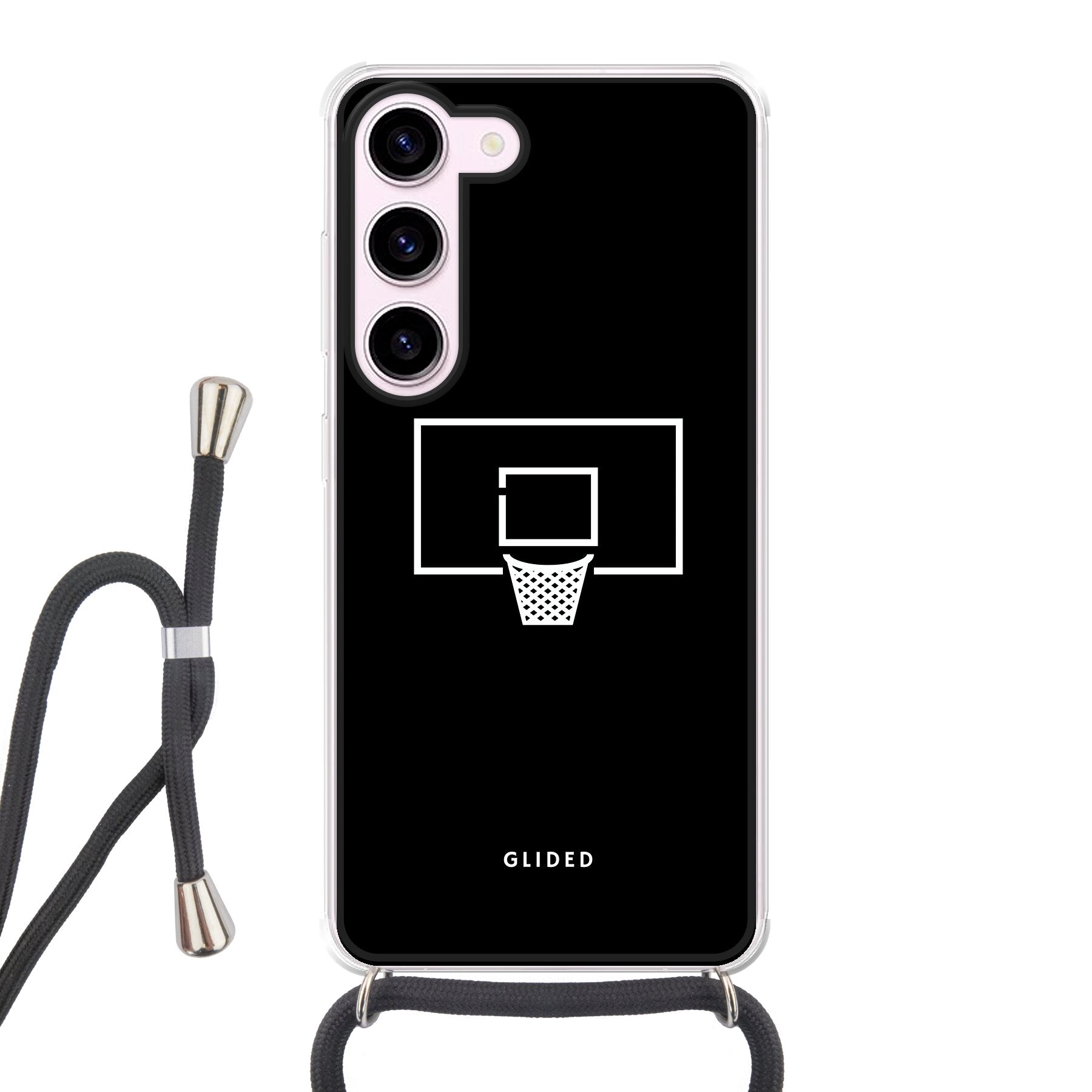 Basketball Fun - Samsung Galaxy S23 Handyhülle Crossbody case mit Band