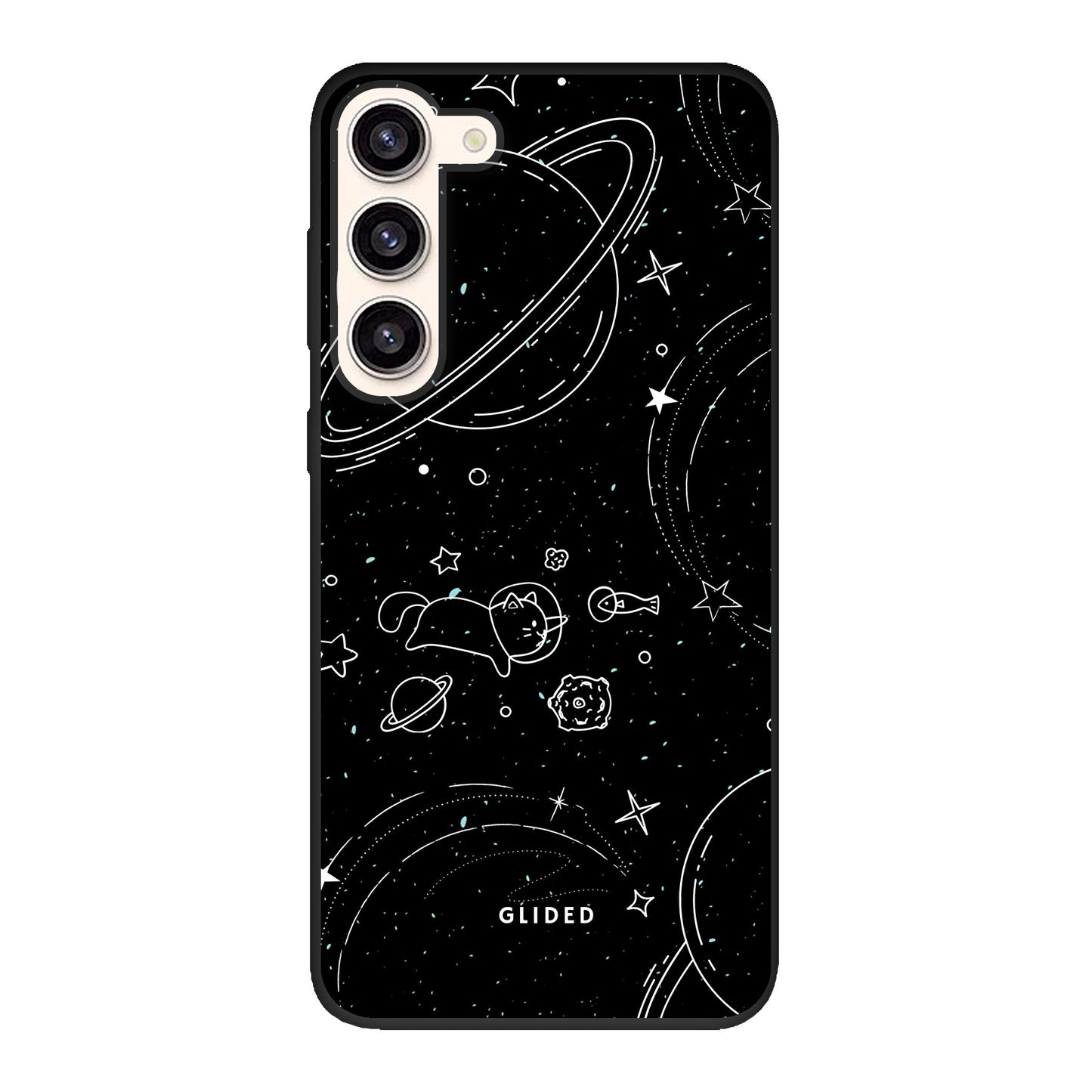 Cosmic Cat - Samsung Galaxy S23 Plus Handyhülle Biologisch Abbaubar