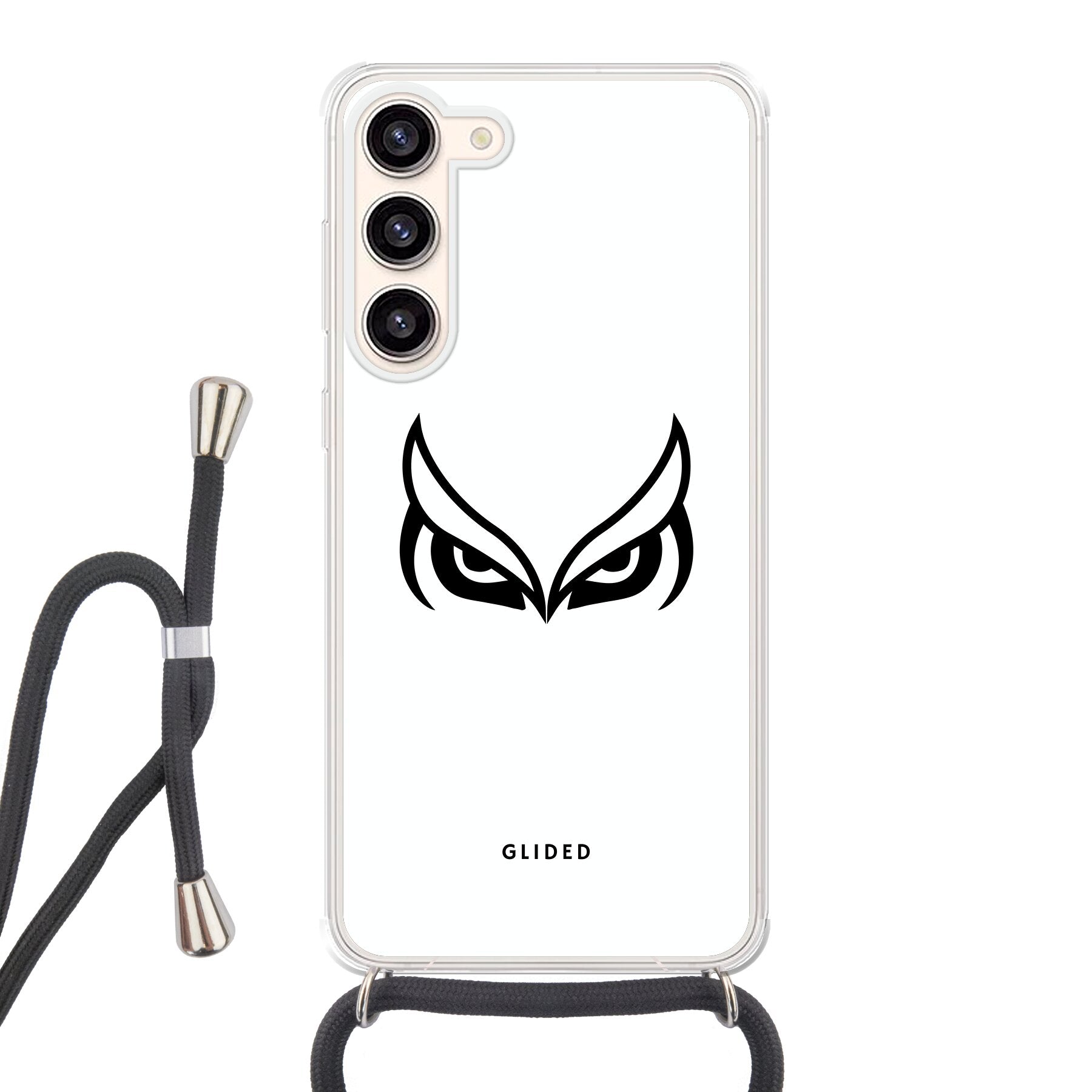 White Owl - Samsung Galaxy S23 Plus Handyhülle Crossbody case mit Band