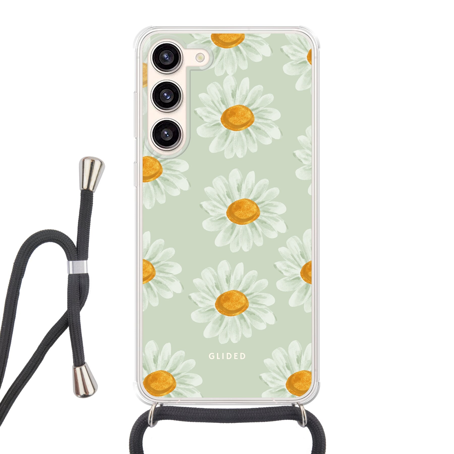 Daisy - Samsung Galaxy S23 Plus Handyhülle Crossbody case mit Band