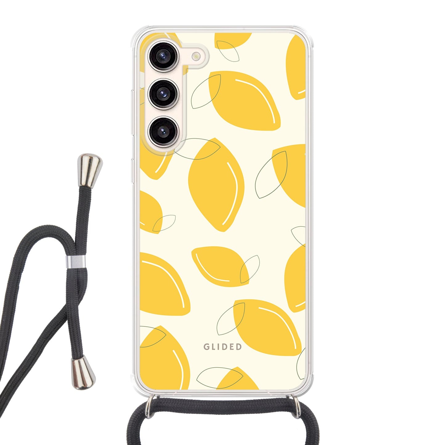 Abstract Lemon - Samsung Galaxy S23 Plus - Crossbody case mit Band