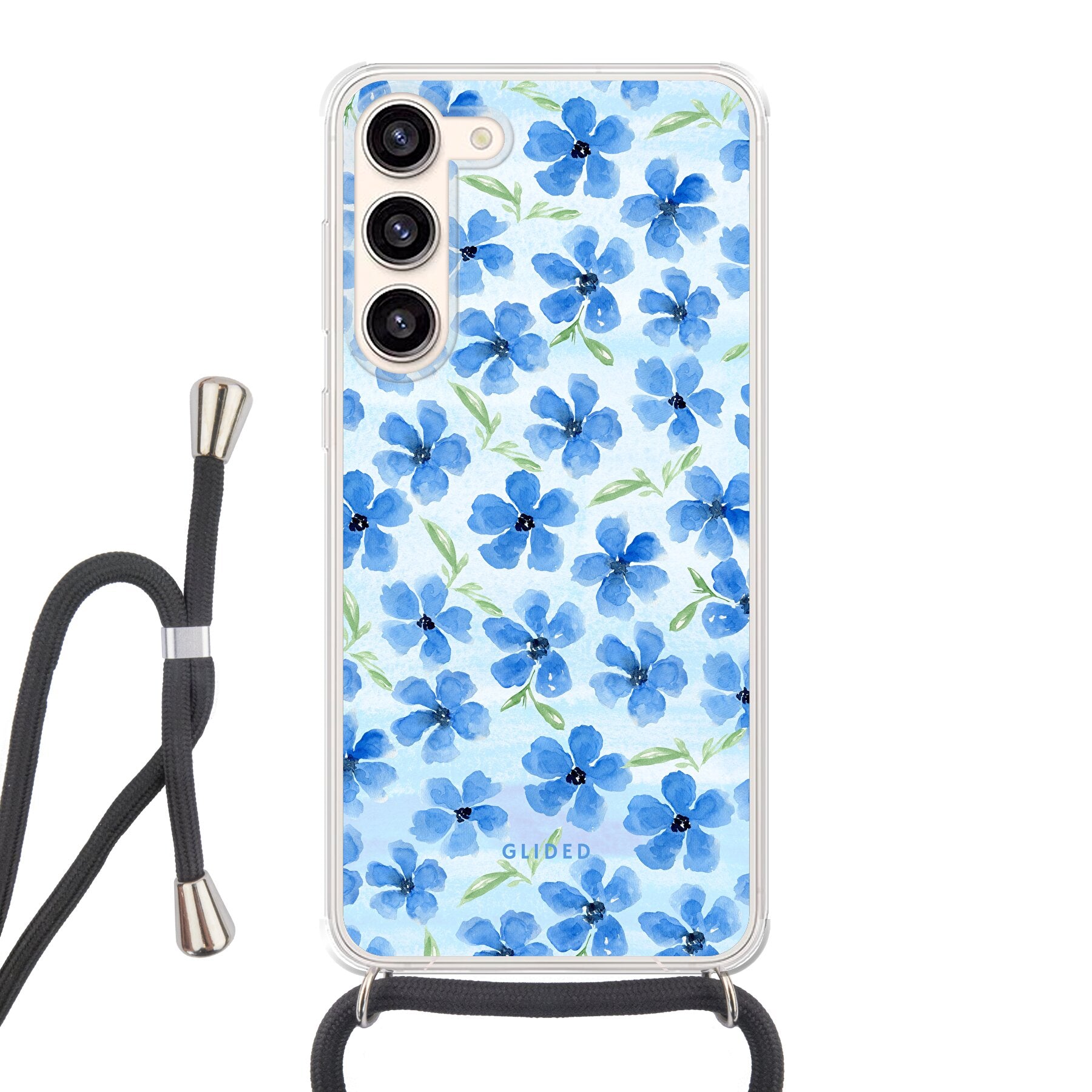 Ocean Blooms - Samsung Galaxy S23 Plus Handyhülle Crossbody case mit Band
